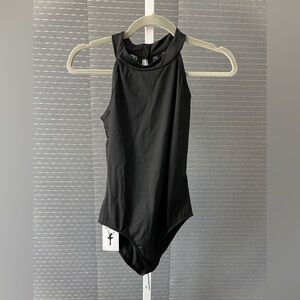 Big Girls’ Halter-Neck Keyhole Back Dance Leotard